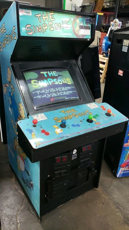 THE SIMPSONS DEDICATED 4 PLAYER ARCADE GAME KONAMI