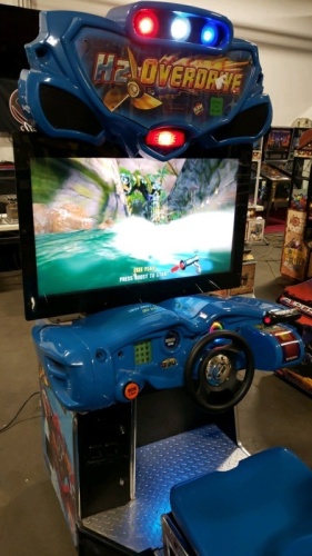H2 oVERDRIVE 42 DELUXE RACING ARCADE GAME RAW THRILLS