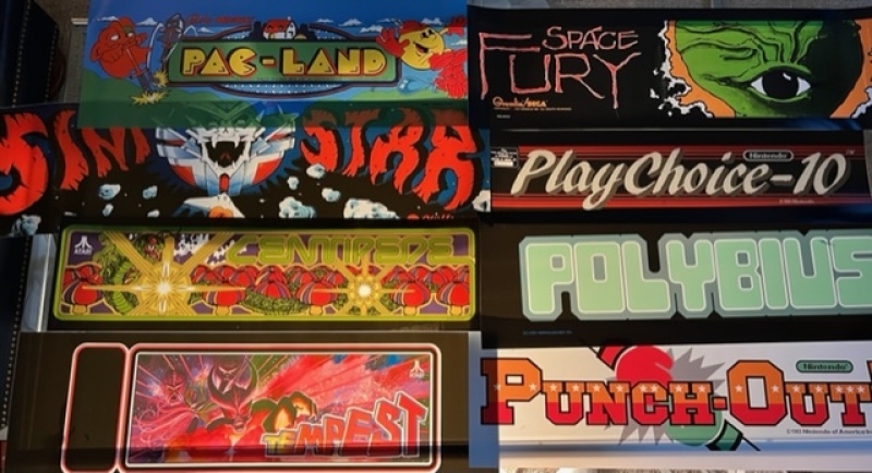 1 LOT- 80's ARCADE GAME TRANSLITE MARQUEE'S NEW #3