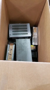 BOX LOT- MISC POWER SUPPLIES FOR ARCADES