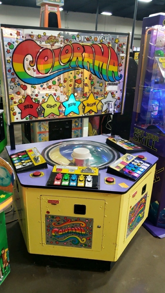 Colorama Redemption Machine COLORAMA 4 PLAYER TICKET REDEMPTION GAME BROMLEY