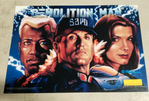 DEMOLITION MAN WILLIAMS PINBALL TRANSLITE ONLY