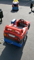 KIDDIE RIDE FERRARI RED RACE CAR - 4