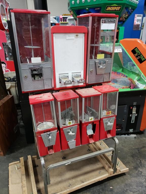 COMBO BULK CANDY STICKER CAPSULE VENDING RACK