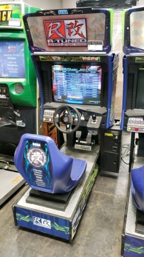 R- TUNED SEGA SITDOWN RACING ARCADE GAME #1