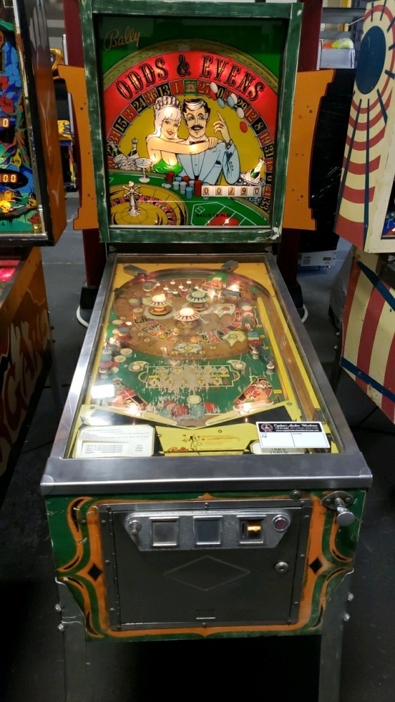 ODDS & EVENS ELECTRO MECH PINBALL MACHINE CLASSIC BALLY