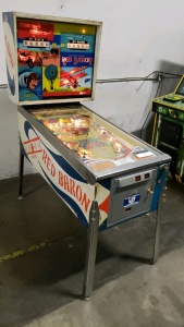 RED BARON PINBALL MACHINE PROJECT. CHICAGO COIN