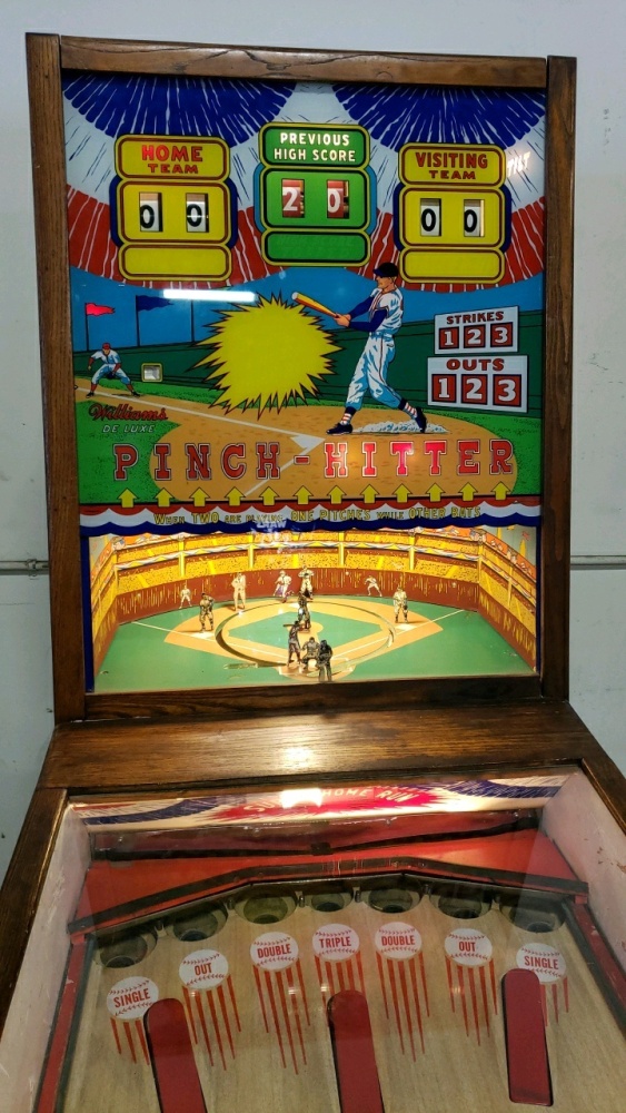 pinch hitter tabletop pinball machine