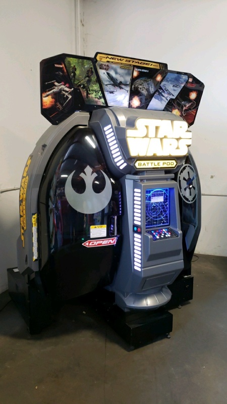STAR WARS BATTLE POD 180 VIEW DELUXE ARCADE GAME DOME NAMCO