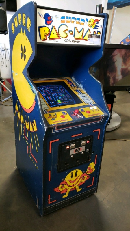 SUPER PAC-MAN DEDICATED UPRIGHT ARCADE GAME BALLY