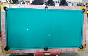 POOL TABLE DYNAMO 8' SPEED POOL SLATE TOP COIN OP