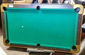 POOL TABLE DYNAMO 7' SLATE TOP COIN OP