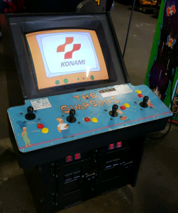 THE SIMPSONS 4 PLAYER ARCADE GAME SHORT CABINET