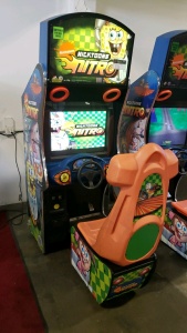 NICKTOONS NITRO SITDOWN DRIVER ARCADE GAME