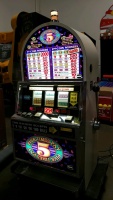 5 TIMES PAY IGT ROUND TOP ANTIQUE SLOT MACHINE - 2