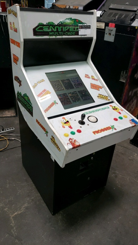 60 IN 1 MULTICADE UPRIGHT ARCADE GAME W/ TRACK BALL