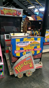 RAIL CHASE 2 DELUXE MOTION ARCADE GAME SEGA