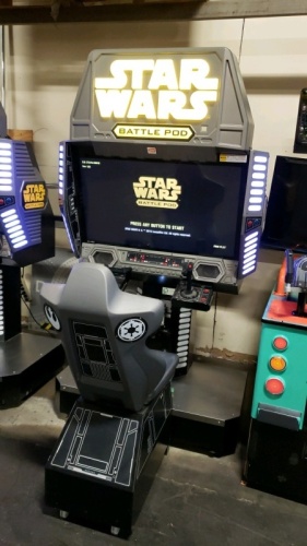 STAR WARS BATTLE POD SINGLE PLAYER SITDOWN ARCADE GAME NAMCO #1