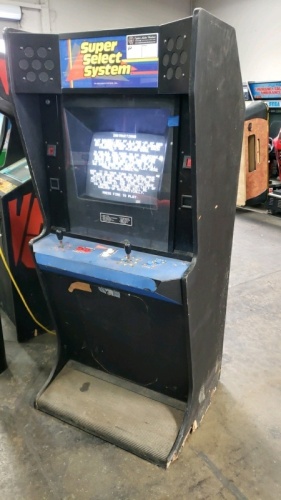 SUPER SELECT SYSTEM UPRIGHT ARCADE RARE!! 7 CARTRIDGES INCLUDED