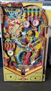 GENIE GOTTLIEB PINBALL PLAYFIELD ONLY- POPULATED