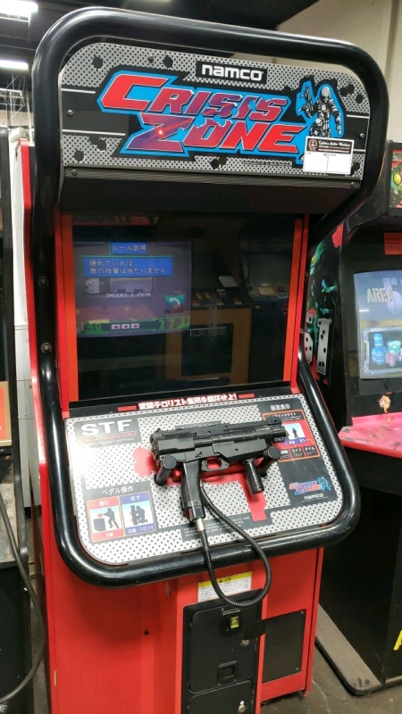 CRISIS ZONE UPRIGHT SHOOTER ARCADE GAME NAMCO