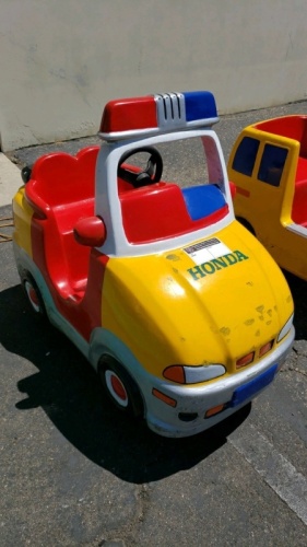 KIDDIE RIDE POLICE CAR TOP HONDA FRONT RIDER