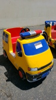 KIDDIE RIDE POLICE CAR TOP YELLOW FRONT RIDER