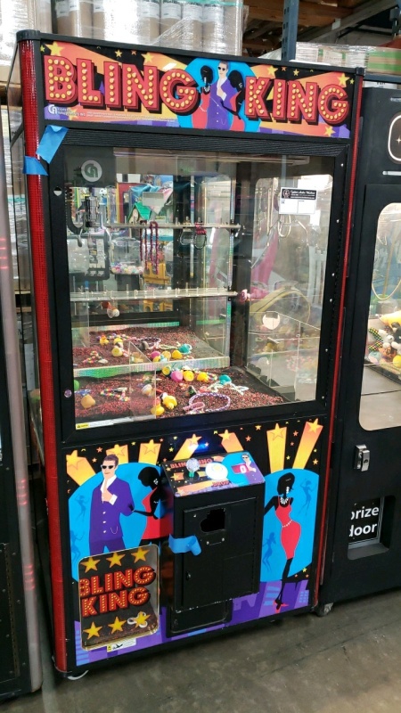 40" BLING KING PLUSH CLAW CRANE MACHINE COASTAL