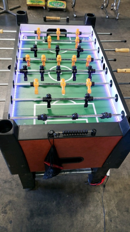 FOOSBALL TABLE CARROM FULL SIZE HAS LED LIGHTING L@@K!!