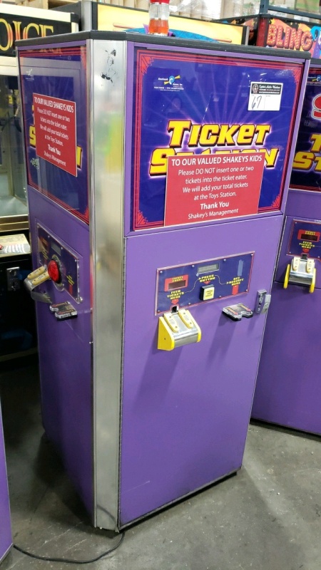 TICKET STATION 2 SIDED TICKET SHREDDER COUNTER KIOSK