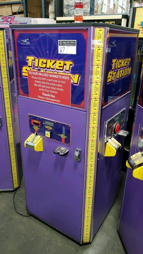 TICKET STATION 2 SIDED TICKET SHREDDER COUNTER KIOSK