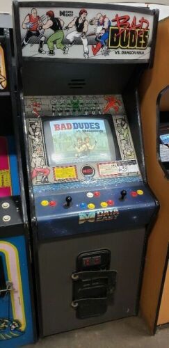 BAD DUDES UPRIGHT ARCADE GAME