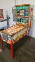 CIRCUS QUEEN ANTIQUE BINGO WOOD RAIL AMUSMENT GAME - 6