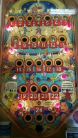 CIRCUS QUEEN ANTIQUE BINGO WOOD RAIL AMUSMENT GAME - 8