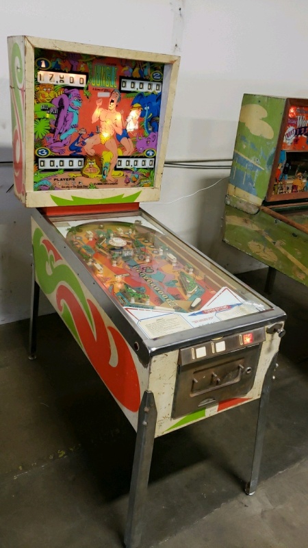 JUNGLE CLASSIC 4 PLAYER PINBALL MACHINE GOTTLIEB 1972