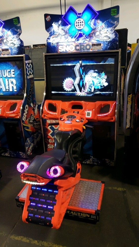 SNO-CROSS WINTER X GAMES RAW THRILLS RACER ARCADE GAME #1
