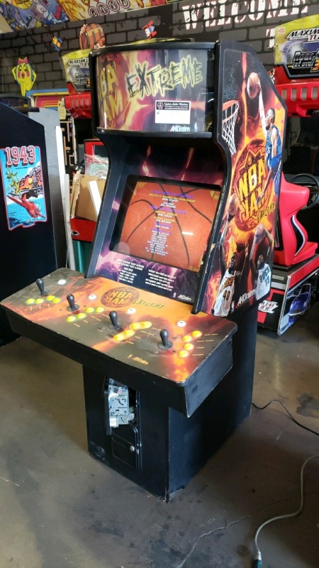 NBA JAM EXTREME BASKETBALL UPRIGHT ARCADE GAME RARE TITLE GAME!!