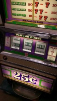 BALLY UPRIGHT $0.25 SLOT MACHINE ANTIQUE - 4