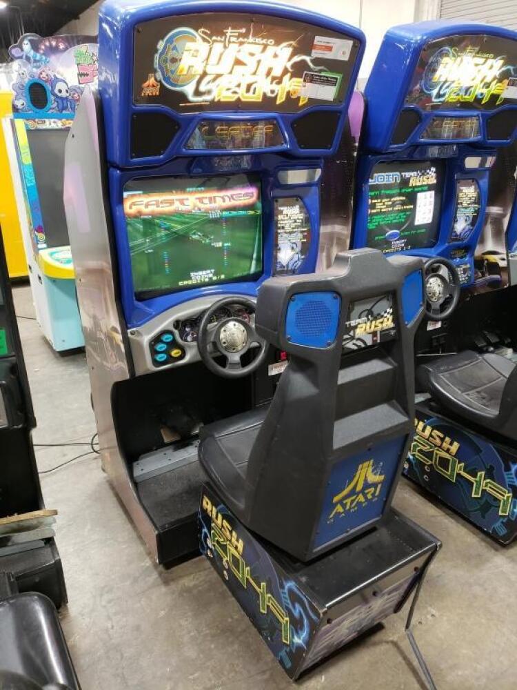 RUSH 2049 SITDOWN RACING ARCADE GAME ATARI #2