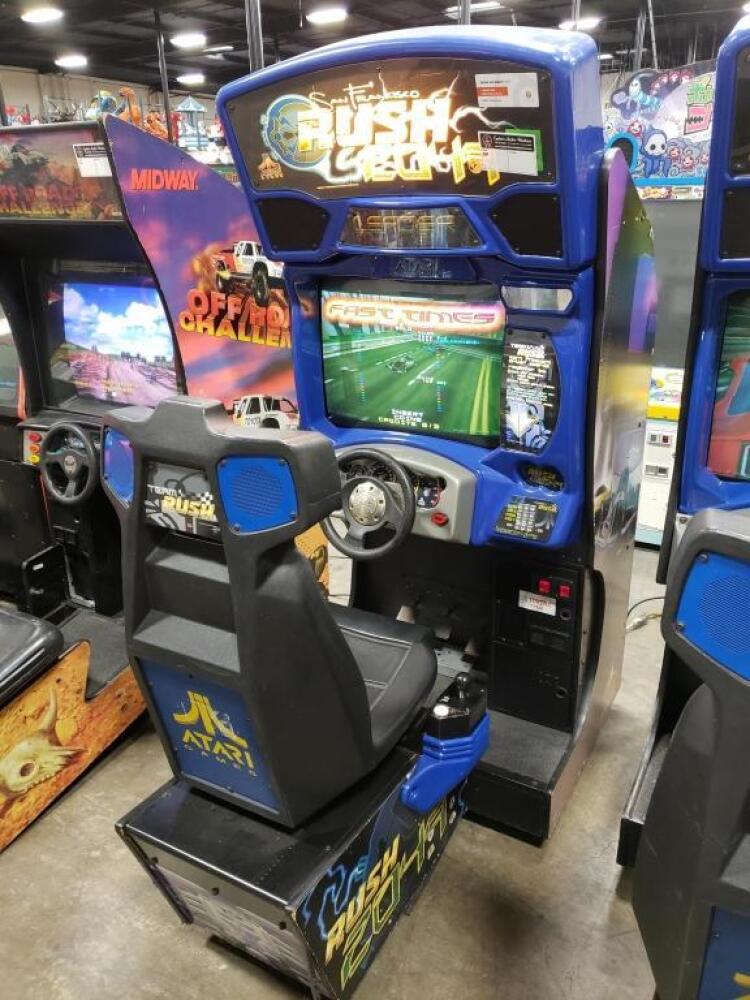 RUSH 2049 SITDOWN RACING ARCADE GAME ATARI #2