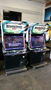 WORLD SOCCER WINNING ELEVEN 2014 TWO PLAYER LINKABLE ARCADE GAME PAIR