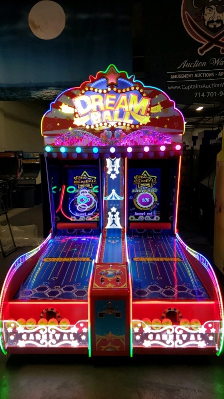 DREAM BALL DUAL ALLEY ROLLER SKEEBALL REDEMPTION GAME LED'S BRAND NEW L@@K!!