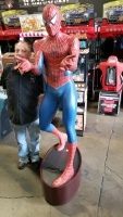 SPIDERMAN FULL SIZE ACTION HERO STATUE W/PEDESTAL - 2