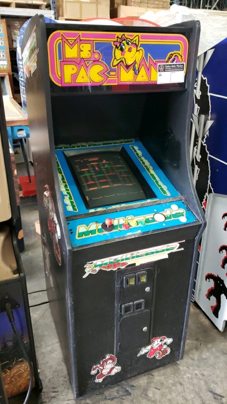 MULTICADE UPRIGHT ARCADE GAME MS PACMAN CAB