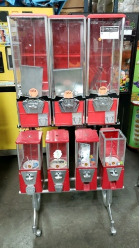 COMBO BULK VENDING CANDY CAPSULE RACK #4