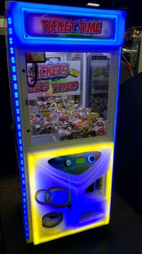 TICKET TIME TICKET ROLL MERCHANDISER CRANE MACHINE SMART