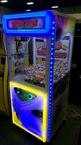 TICKET TIME TICKET ROLL MERCHANDISER CRANE MACHINE SMART