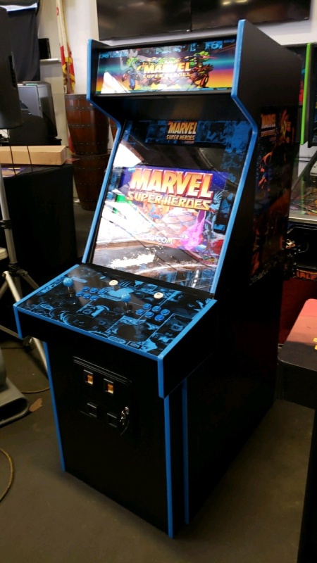 MARVEL SUPER HEROES UPRIGHT ARCADE GAME BRAND NEW BUILT ARCADE W/ LCD ...
