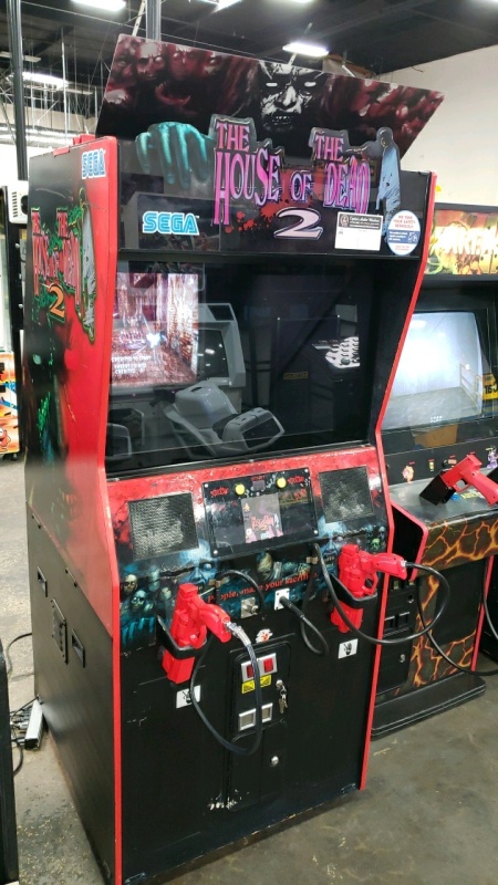 HOUSE OF THE DEAD 2 DEDICATED ZOMBIE SHOOTER ARCADE GAME SEGA