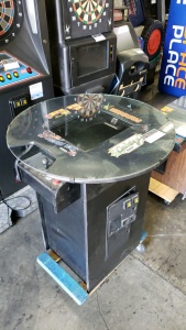 60 IN 1 CLASSICS BAR HEIGHT ROUND TOP COCKTAIL TABLE ARCADE GAME #1